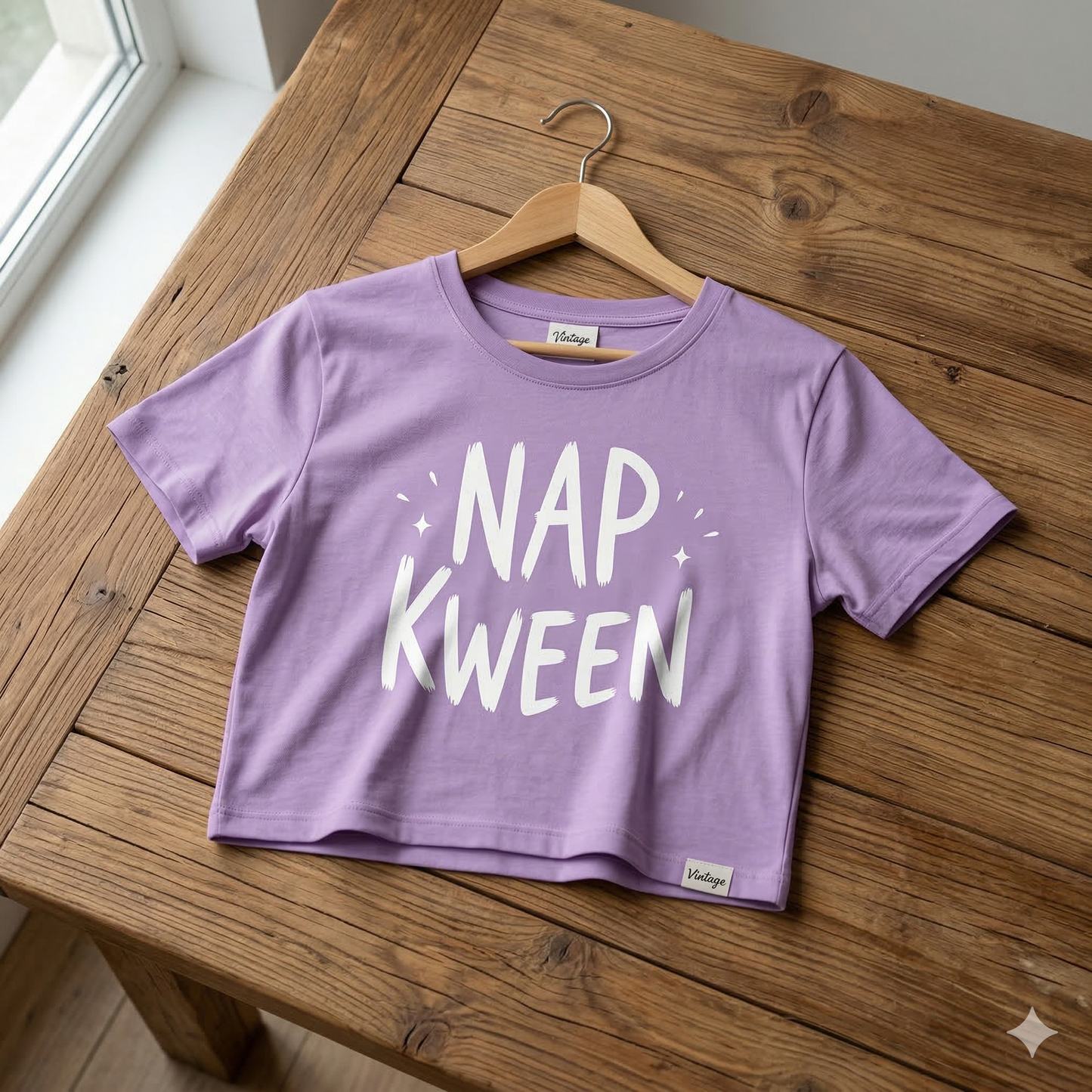 Women's Irish Lavender Napkween Crop Top